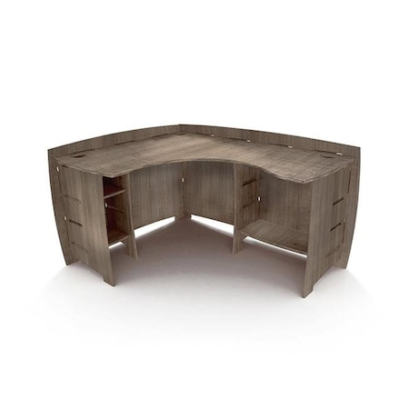 Legare Furniture Legare Furniture LEGE-CDGD-120 47 x 60 in. L-shaped Corner Desk; Grey Driftwood LEGE-CDGD-120